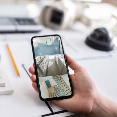 Detroit security camera feed on cell phone